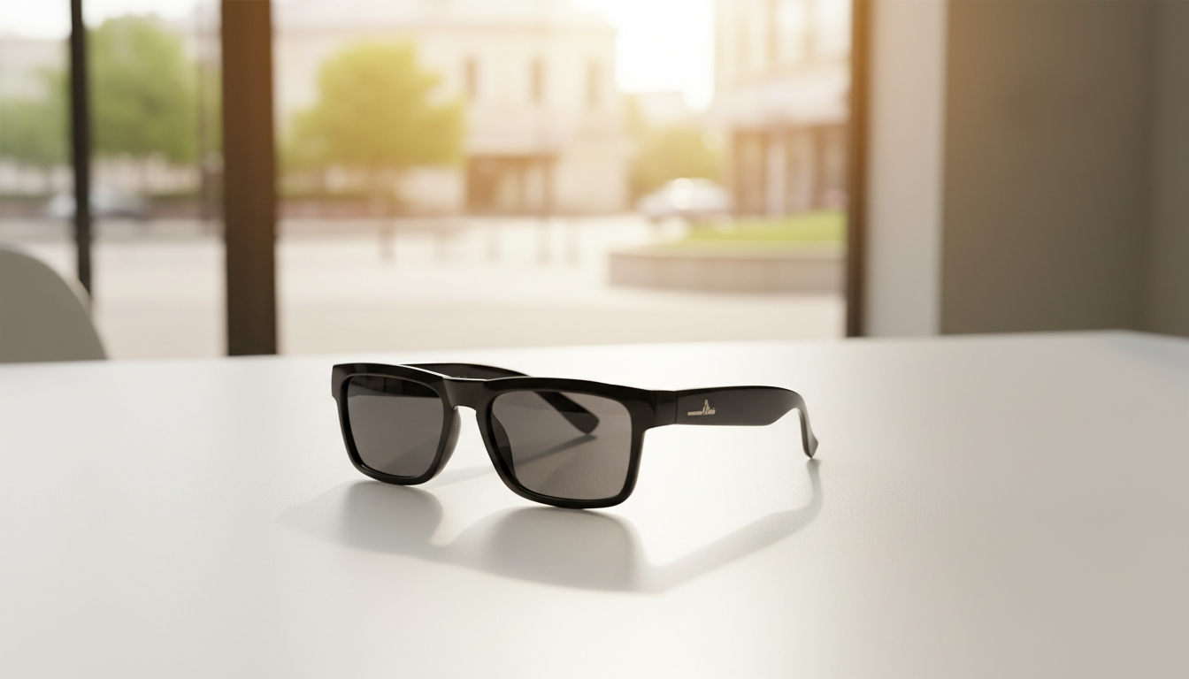 Adaptive smart glasses arranged in an indoor-outdoor lifestyle setting for mixed-light use