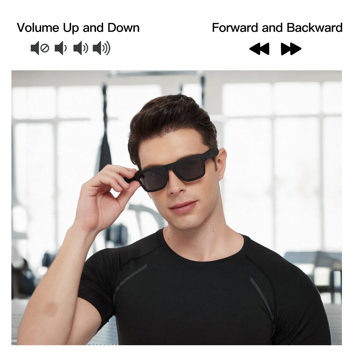 OhO Sunshine Elite Smart Bluetooth Audio Glasses Connecting to Mobile Phone with UV400 Polarized Lens