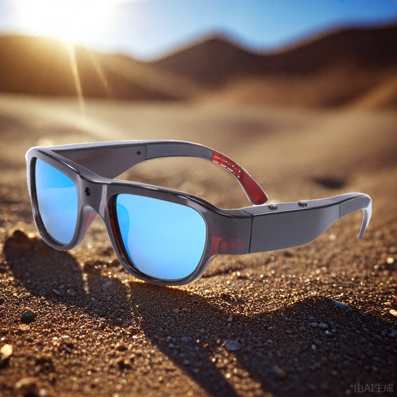 OhO Sunshine Touch Camera Sunglasses 64GB Full HD 1080P Video Recording with Blue Polarized Lens