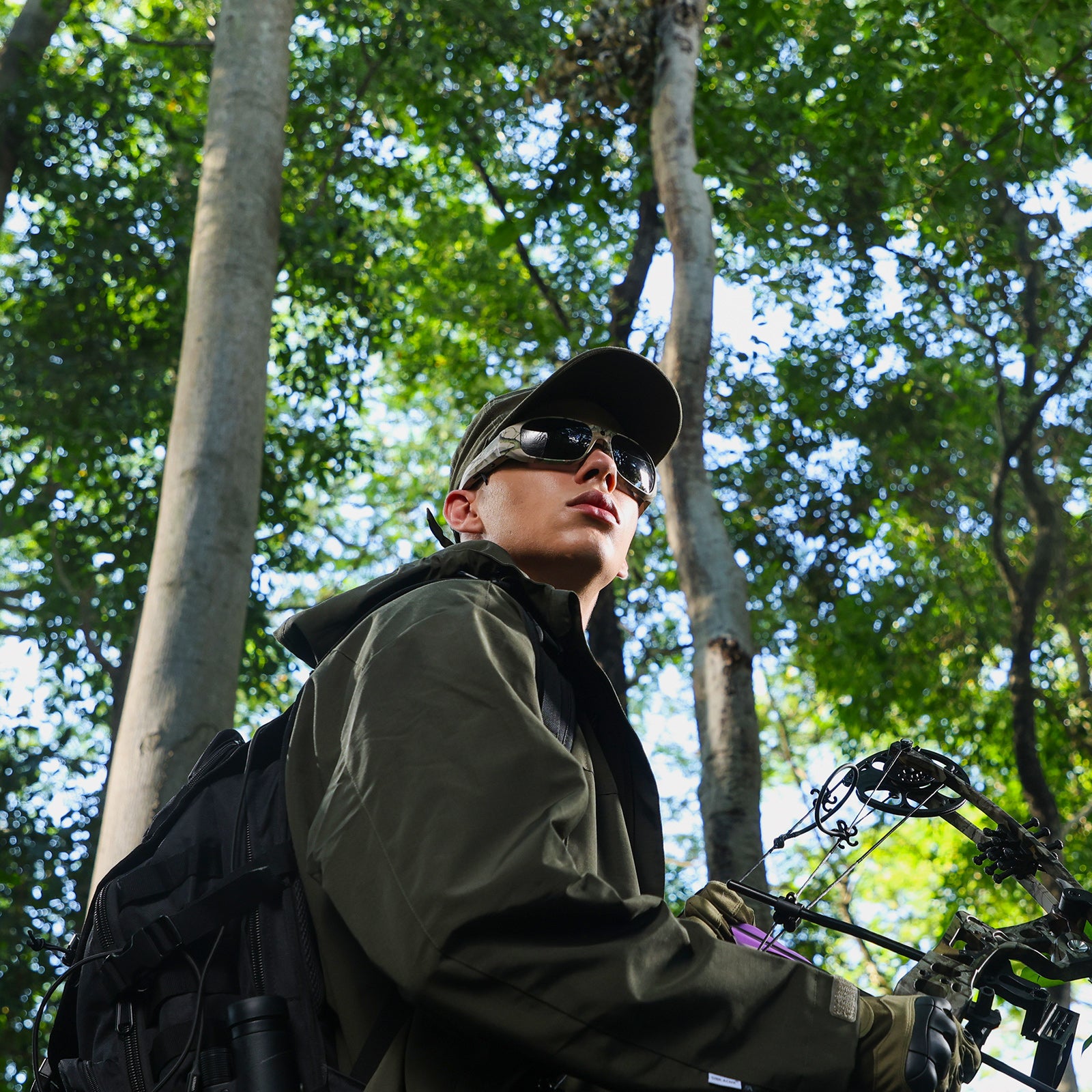 OhO Sunshine Camouflage Sunglasses with 4K Camera for Hunting and Outdoor Adventures