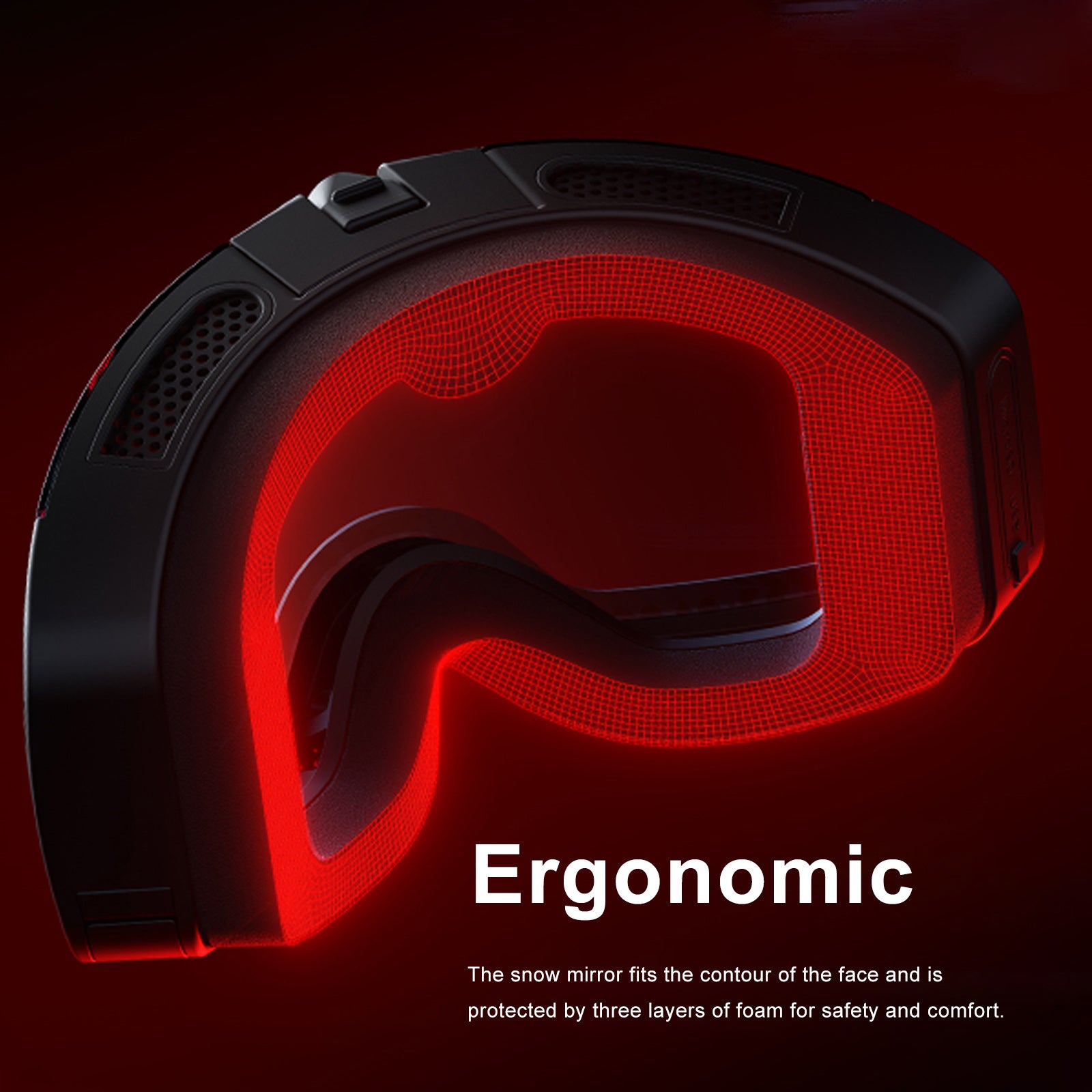 OhO Sunshine Skyshot Smart Ski Goggles with 4K Camera to Record Ultra HD Video and Take Photo Silver Lens