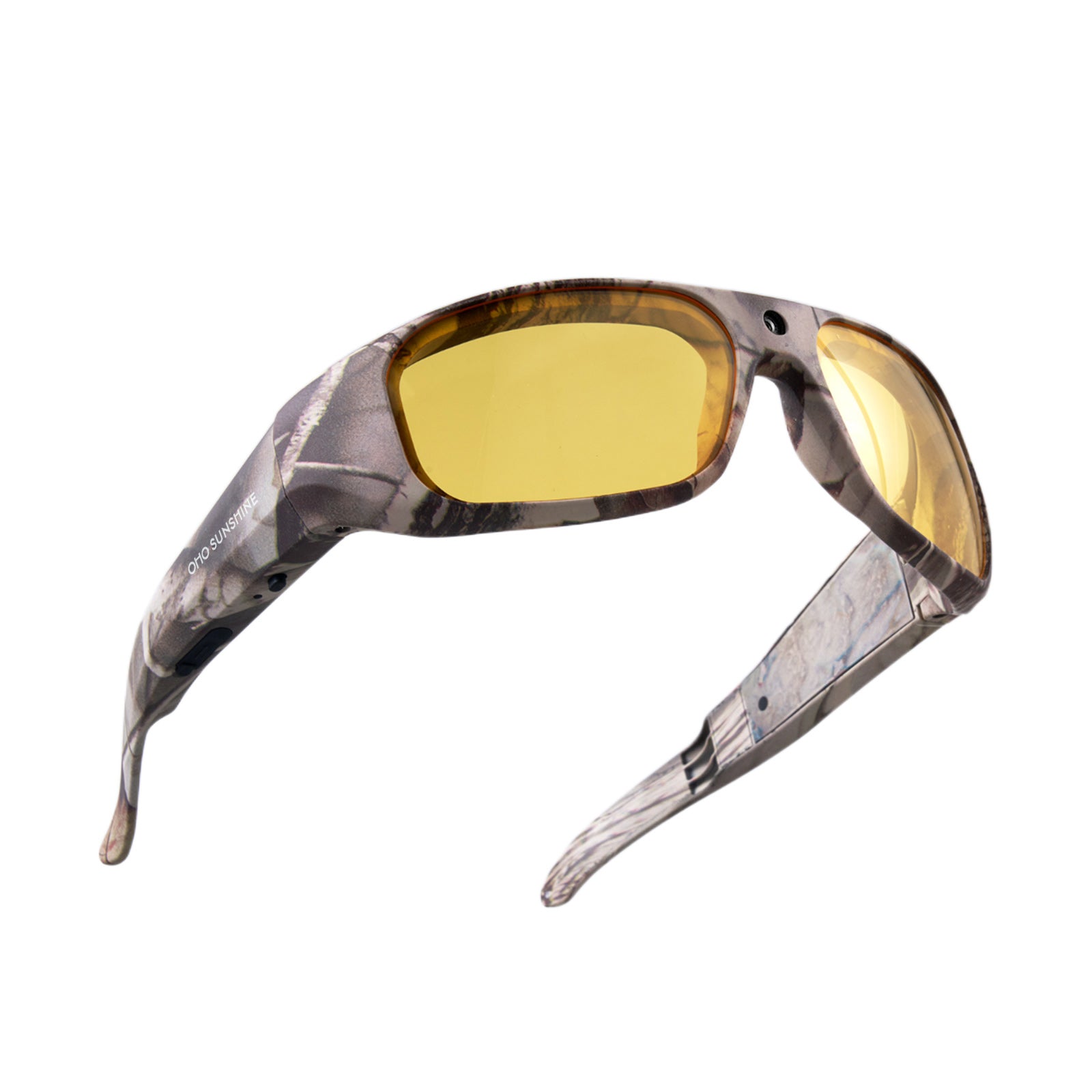 OhO Sunshine Camouflage Sunglasses with 4K Camera for Hunting and Outdoor Adventures