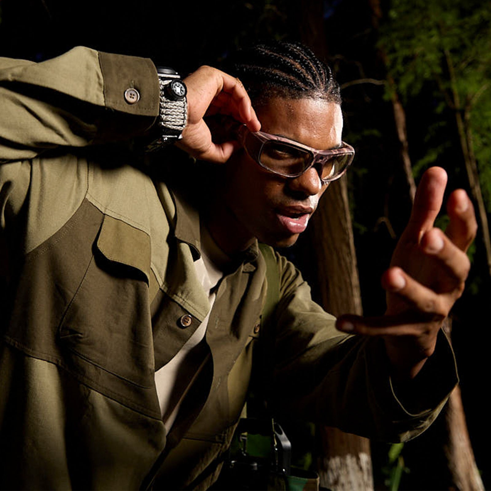 OhO Sunshine Camouflage Sunglasses with 128GB 4K Camera for Hunting and Outdoor Adventures