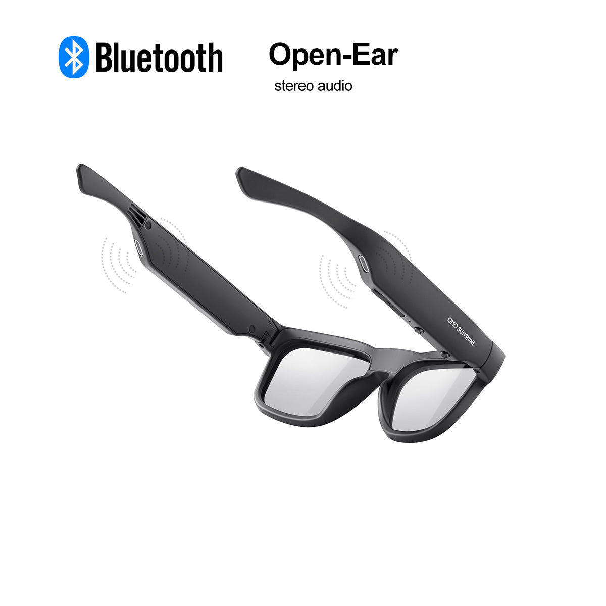 OhO Sunshine Edge Smart Glasses with 256GB Full HD Camera & Bluetooth Speaker with Photochromic Lens