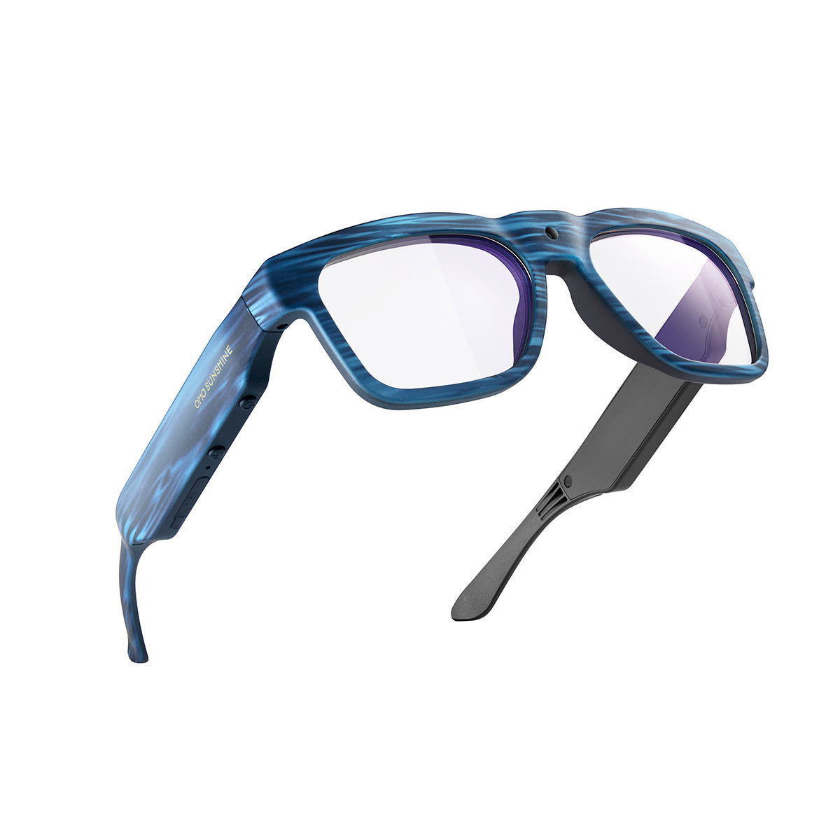 OhO Sunshine Edge 256GB Camera Glasses Full HD 1080p Video Recording & Bluetooth Audio Speaker for Music & Phone Call