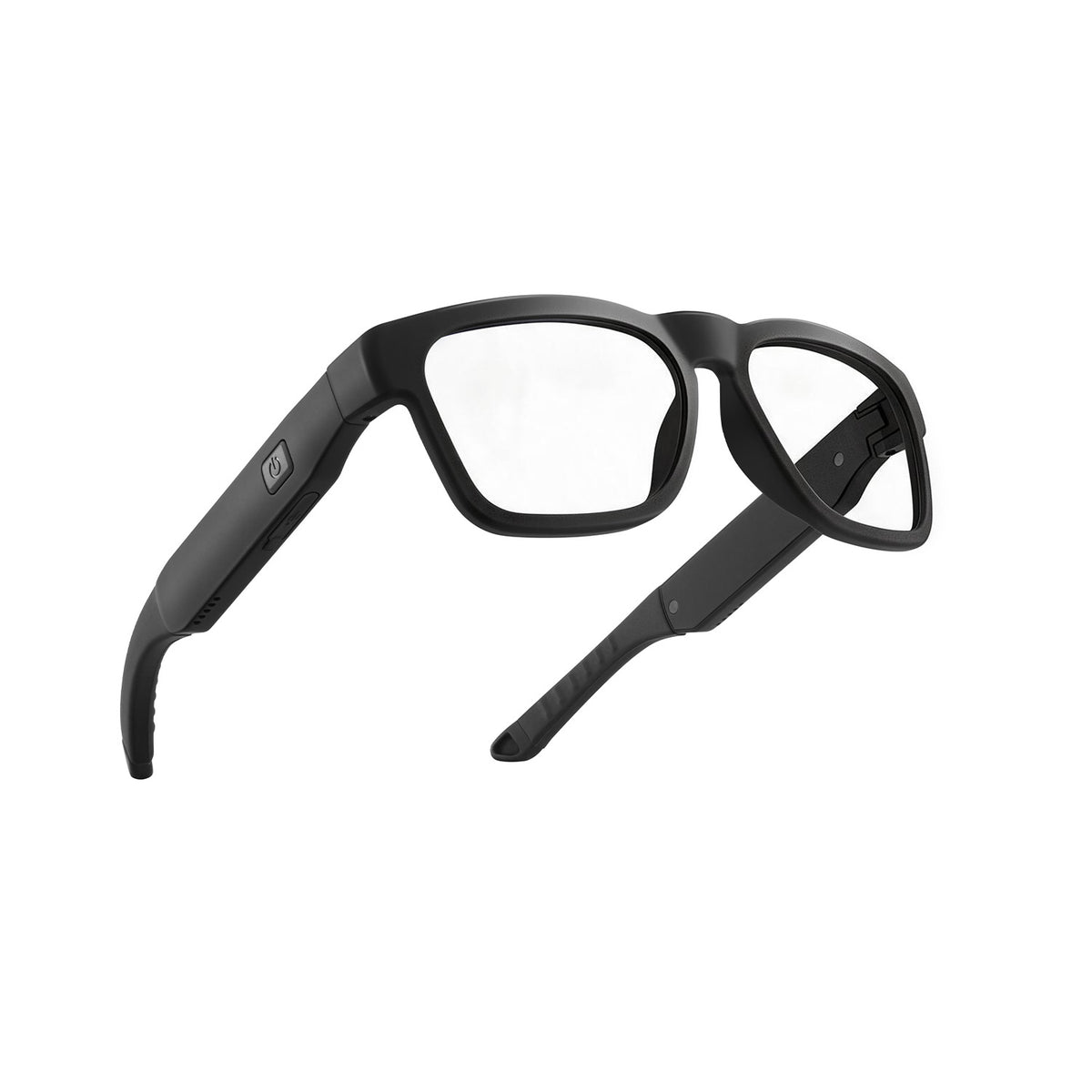 Black OhO Sunshine Ease smart Bluetooth glasses with RX lenses
