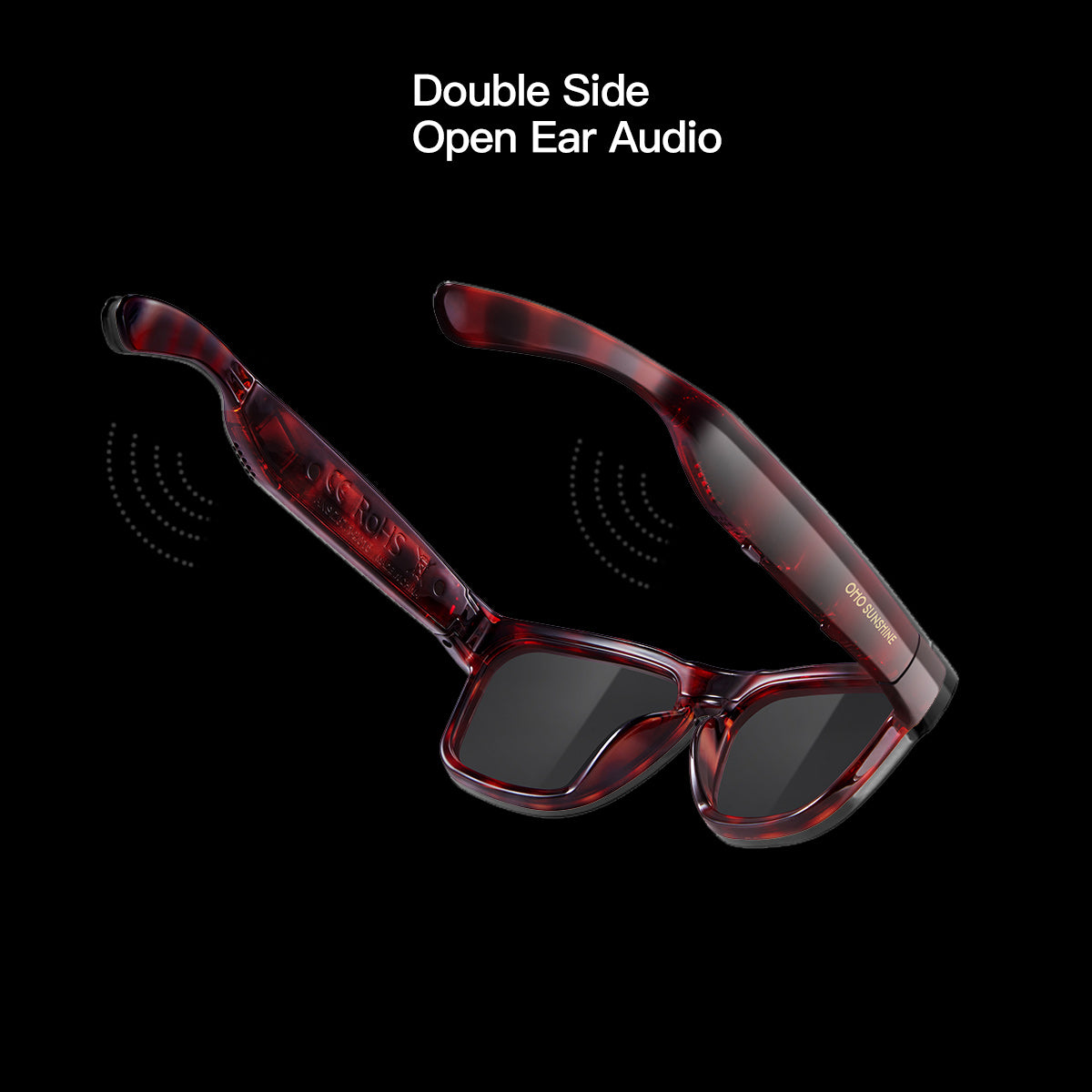 OhO Sunshine Elite Smart Glassies Bluetooth Audio Speakerwith UV400 Polarized Lens
