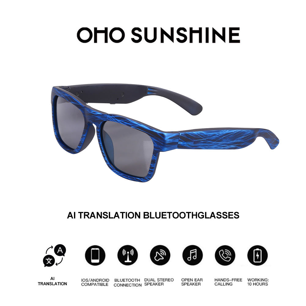 OhO Sunshine Elingo Wireless AI Language Smart Glasses Translator Headset 164 Language Translation
