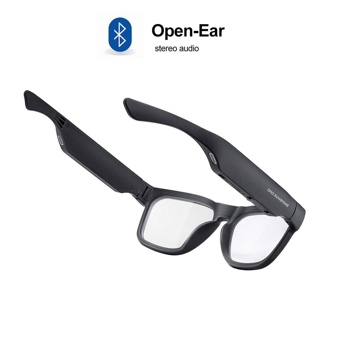 OhO Sunshine Sunblazer Bluetooth Glasses with 32GB/128GB USB Flash Drive & Voice Recorder - Blue Light Blocking & Photochromic Lens
