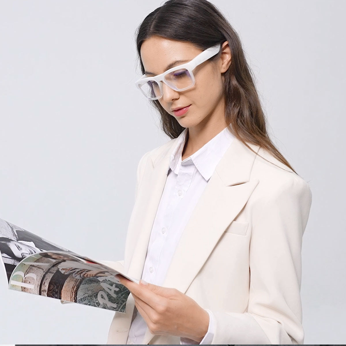 OhO Sunshine Elite Smart Bluetooth Audio Glasses with Blue Light Blocking Lens for Men & Women
