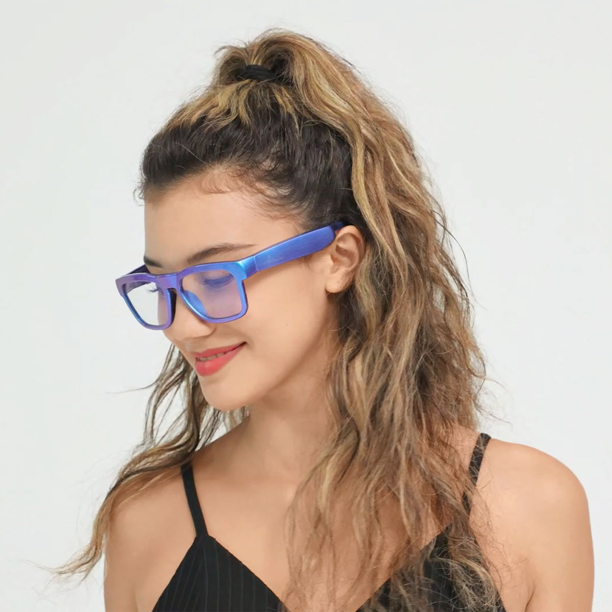 OhO Sunshine Elite Smart Bluetooth Audio Glasses with Blue Light Blocking & Photochromic Lens for Indoor & Outdoor