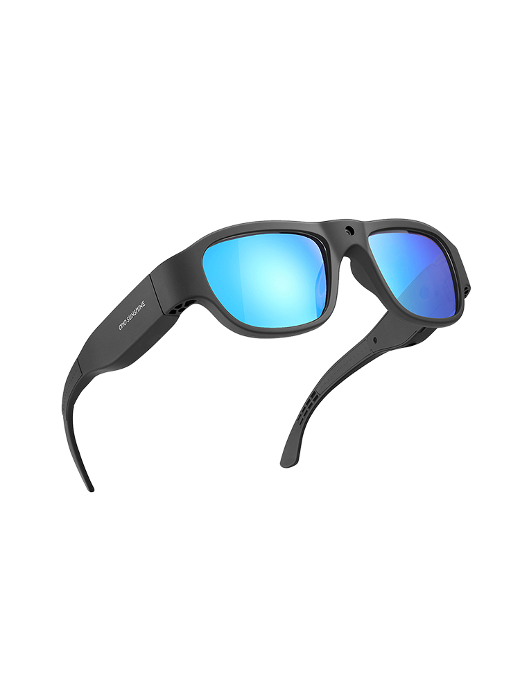 OhO Sunshine Touch Camera Sunglasses 32 GB Full HD 1080P Video Recording with Blue Polarized Lens