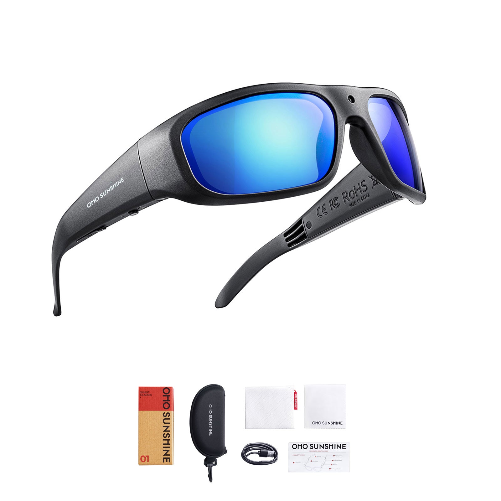 OhO Sunshine Vidsoul Camera Sunglasses Full HD 1080p Video Recording and Photo Taking