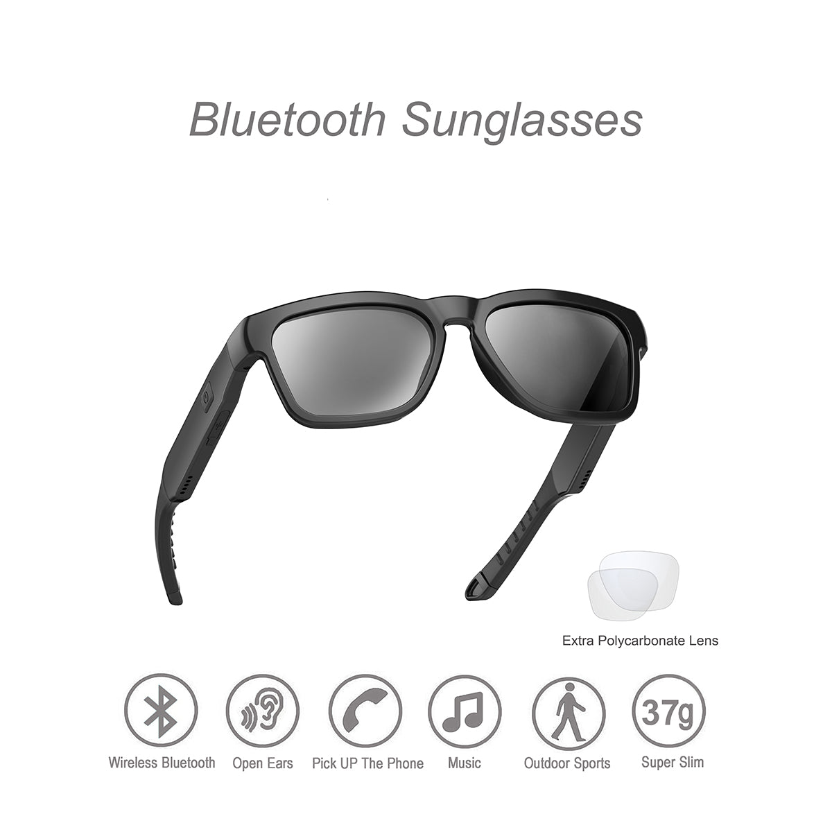 OhO Sunshine Ease Smart Bluetooth Glasses - Polarized