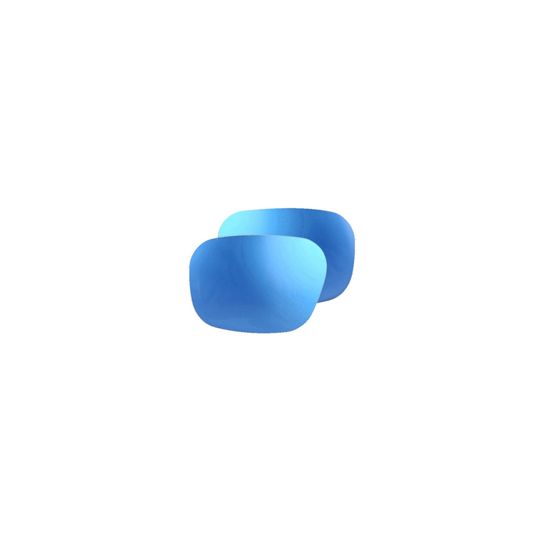 Blue gradient replacement lenses, pair for eyewear.