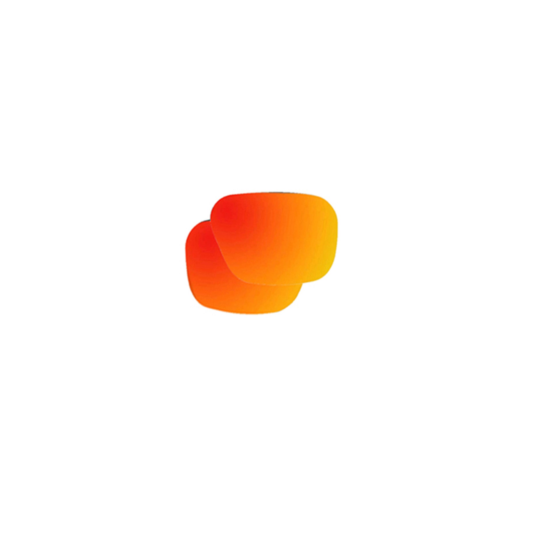 Gradient orange-yellow replacement lenses for sunglasses