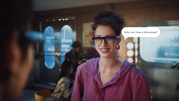 OhO Sunshine GlobeEar Smart Bluetooth AI Translation Glasses - Blue Light Blocking & Photochromic Lens