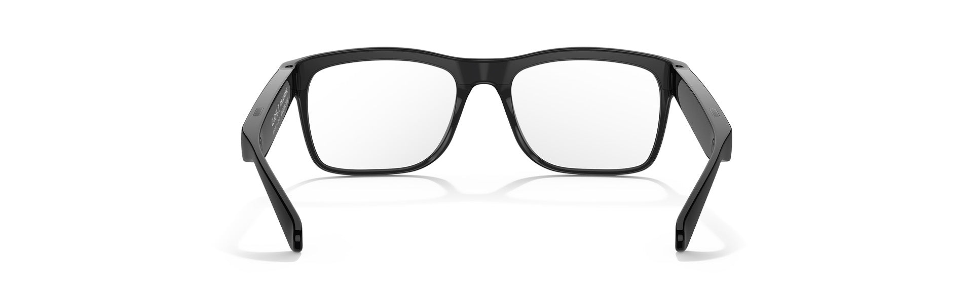 Black smart glasses frame on a white background from the OhO Sunshine replacement parts range