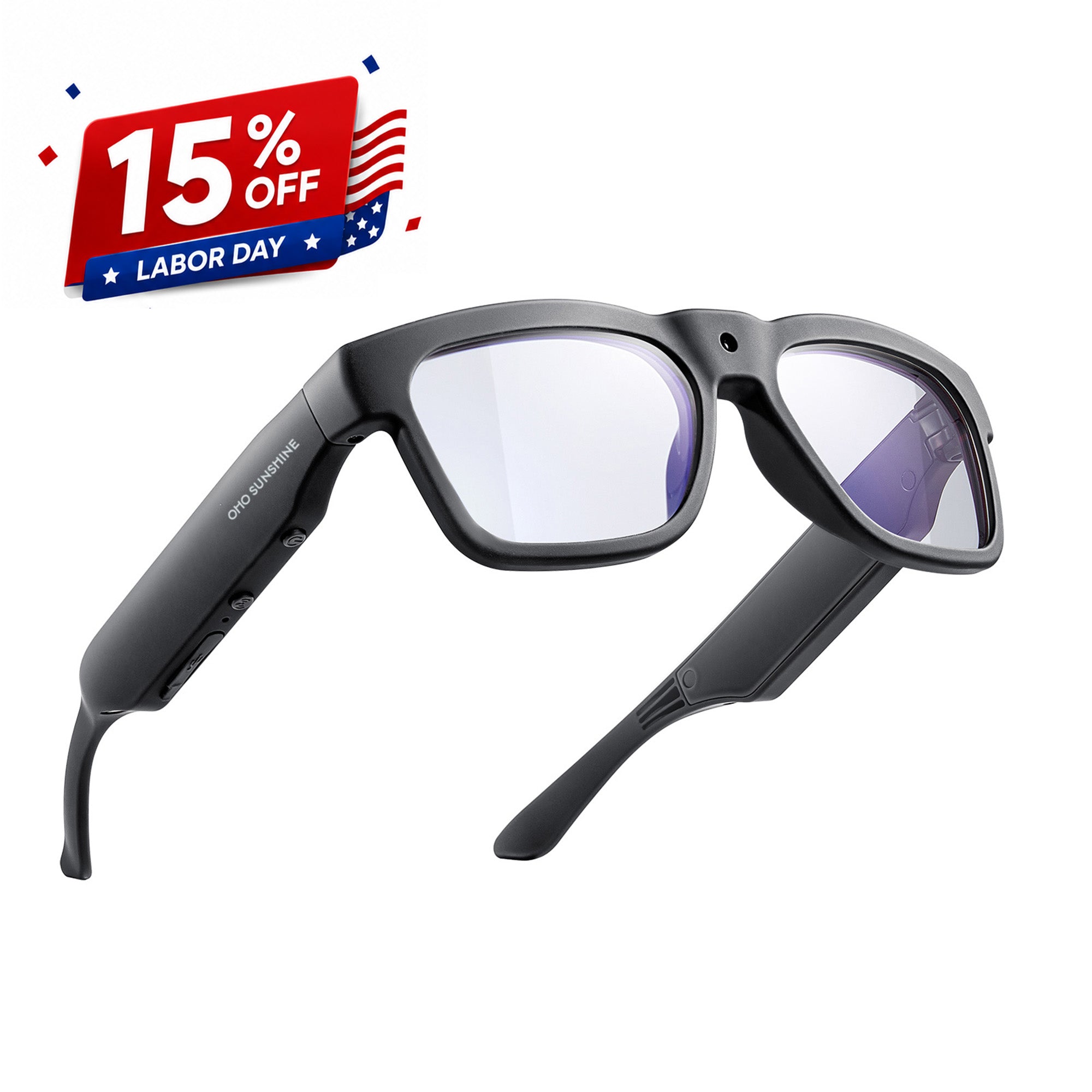 OHO SUNSHINE Edge Pro Smart AI Glasses with Camera - 4K & Real-Time Translation