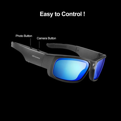 Gafas de sol OhO Sunshine Focus con cámara Full HD, grabación de video 1080P de 32 GB, lente con protección UV400