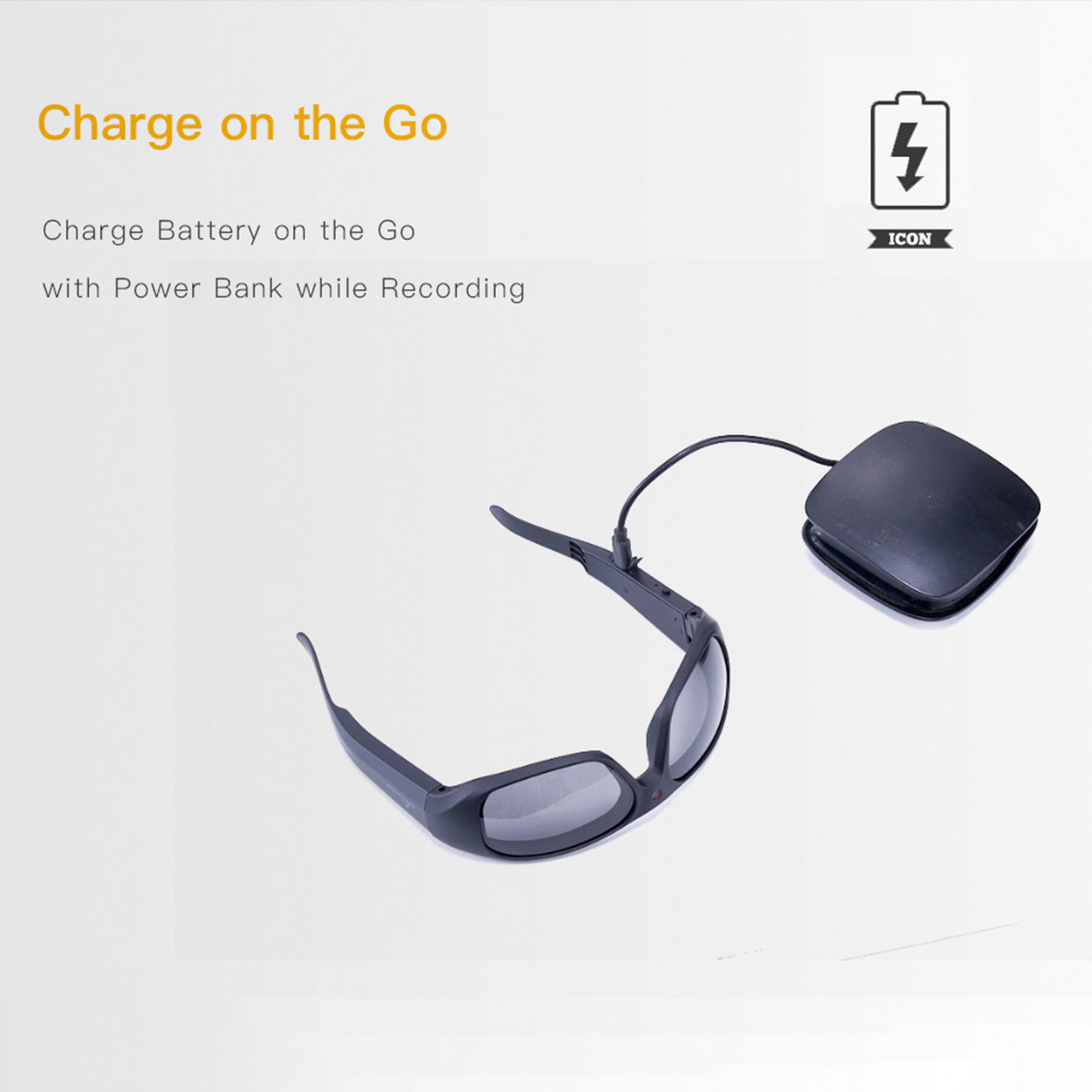 OhO Sunshie Brave 4K Camera Sunglasses Ultra HD Video Recording with Photochromic Lens