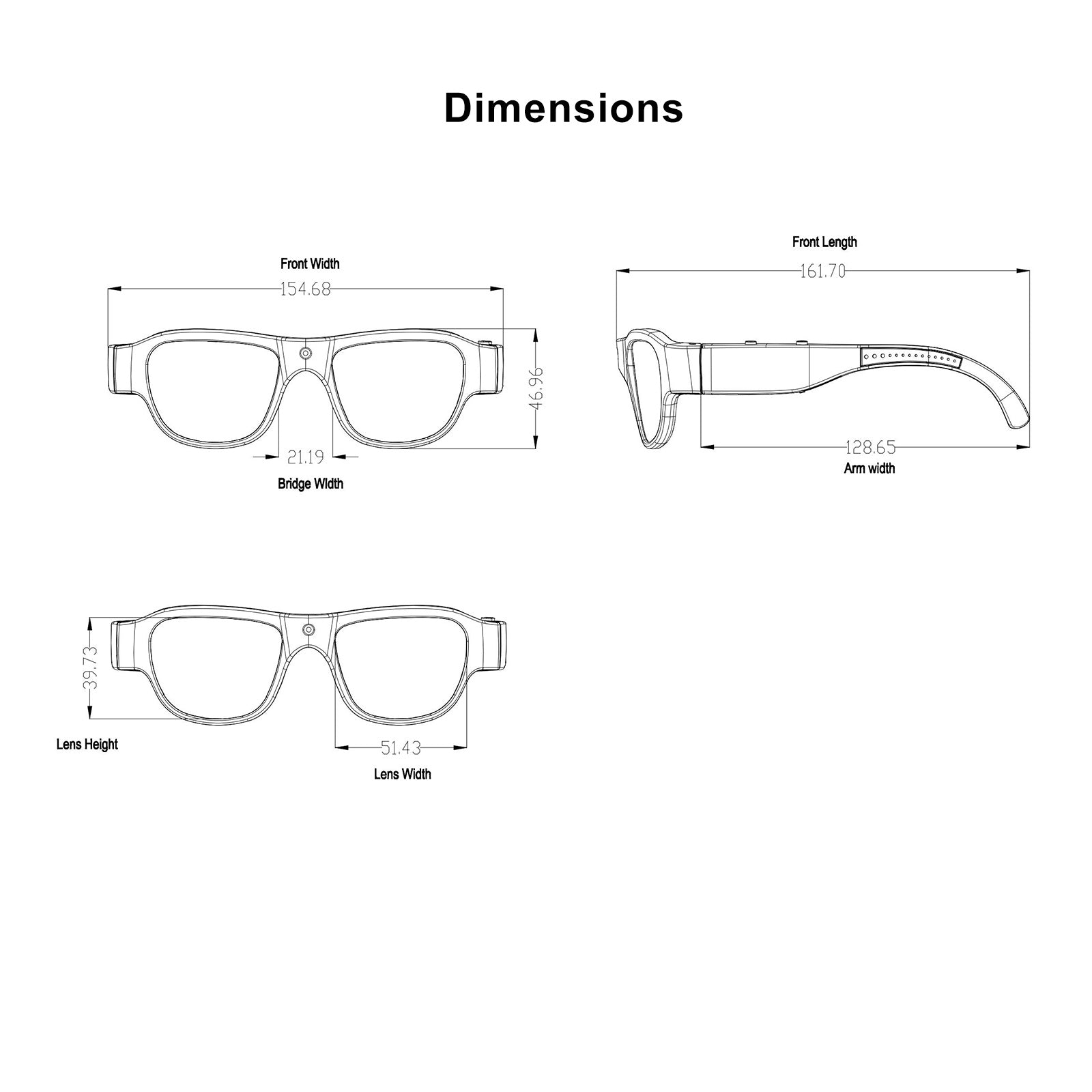 OhO Sunshine Touch Camera Sunglasses 32 GB Full HD 1080P Video Recording  with Blue Polarized Lens