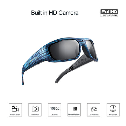 Occhiali da sole OhO Sunshine Vidsoul con videocamera, registrazione video Full HD 1080p e scatto di foto, 64 GB