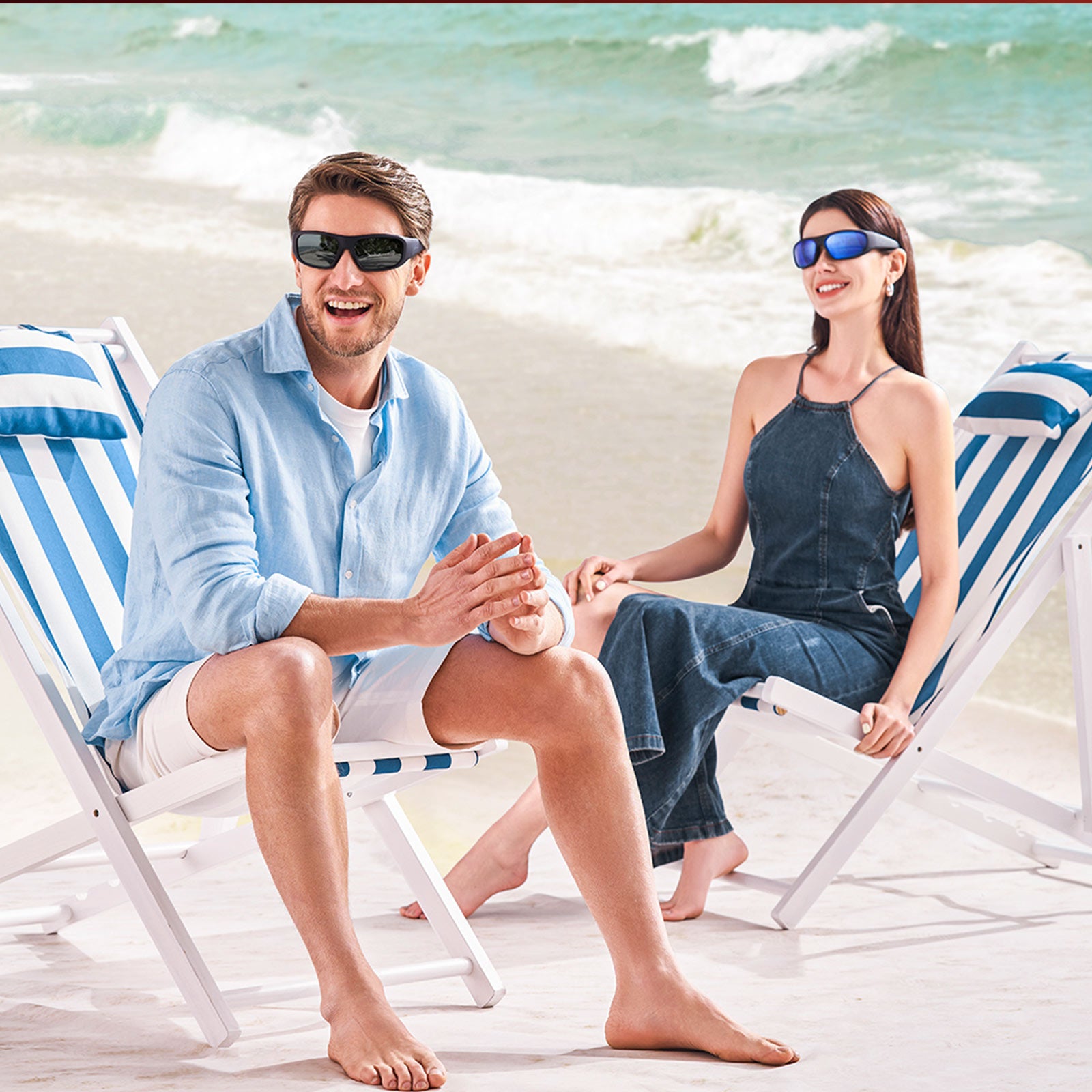 OhO Sunshine Vidsoul Kamera-Sonnenbrille, Full HD 1080p, Videoaufnahme und Fotoaufnahme