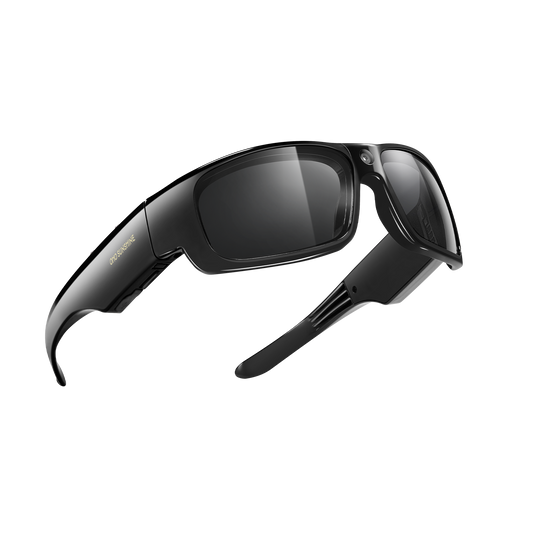 Occhiali da sole OhO Sunshine Focus con telecamera Full HD, registrazione video 1080P da 32 GB, lenti polarizzate con protezione UV400