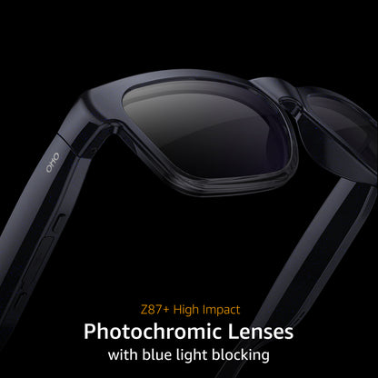 OhO Sunshine GlobeEar Smart Bluetooth-Brille – Blaulichtblockierende und photochrome Linse