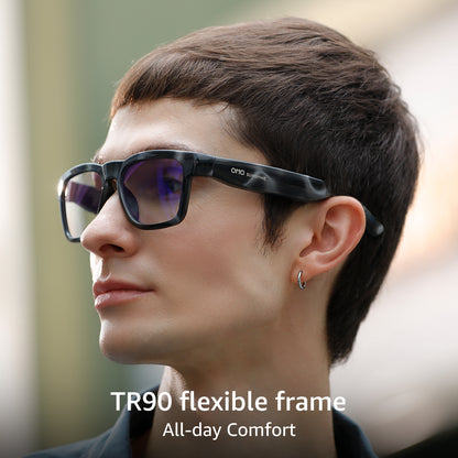 OhO Sunshine GlobeEar Smart Bluetooth-Brille – Blaulichtblockierende und photochrome Linse