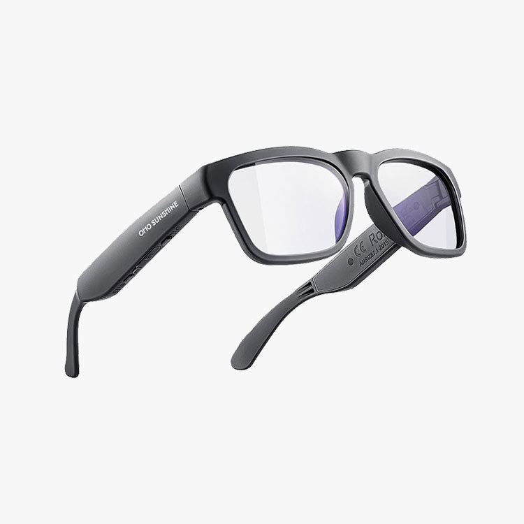 OhO Sunshine Elite Smart Bluetooth Audio Glasses with Blue Light Blocking & Photochromic Lens for Indoor & Outdoor