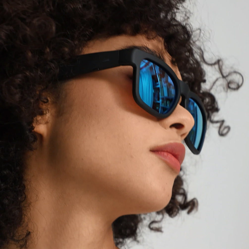 Occhiali audio OhO Sunshine Elite Smart Bluetooth con connessione al telefono cellulare e lenti polarizzate UV400