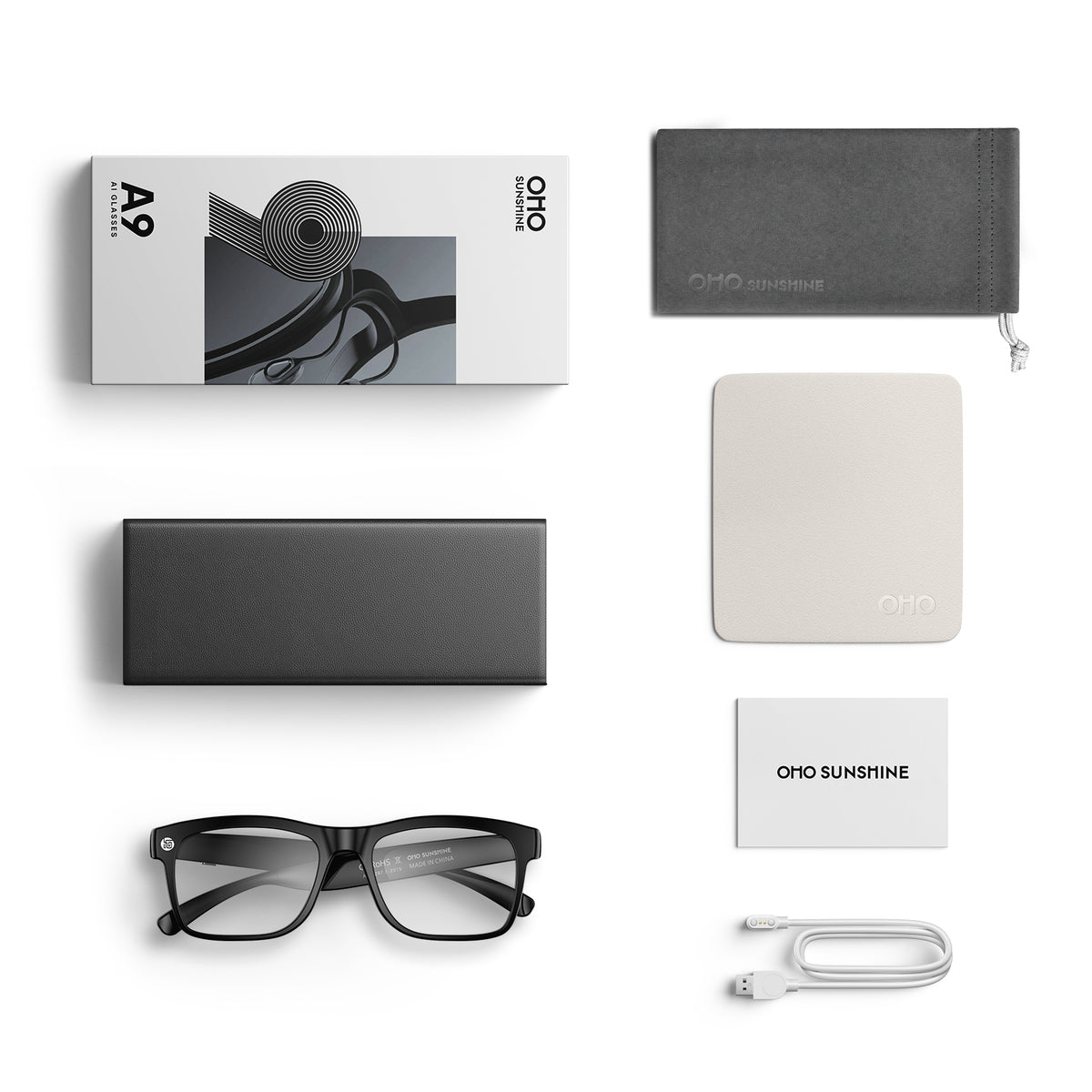 OHO SUNSHINE Alite Smart Bluetooth AI Translation Glasses - Blue Light Blocking & Photochromic Lens