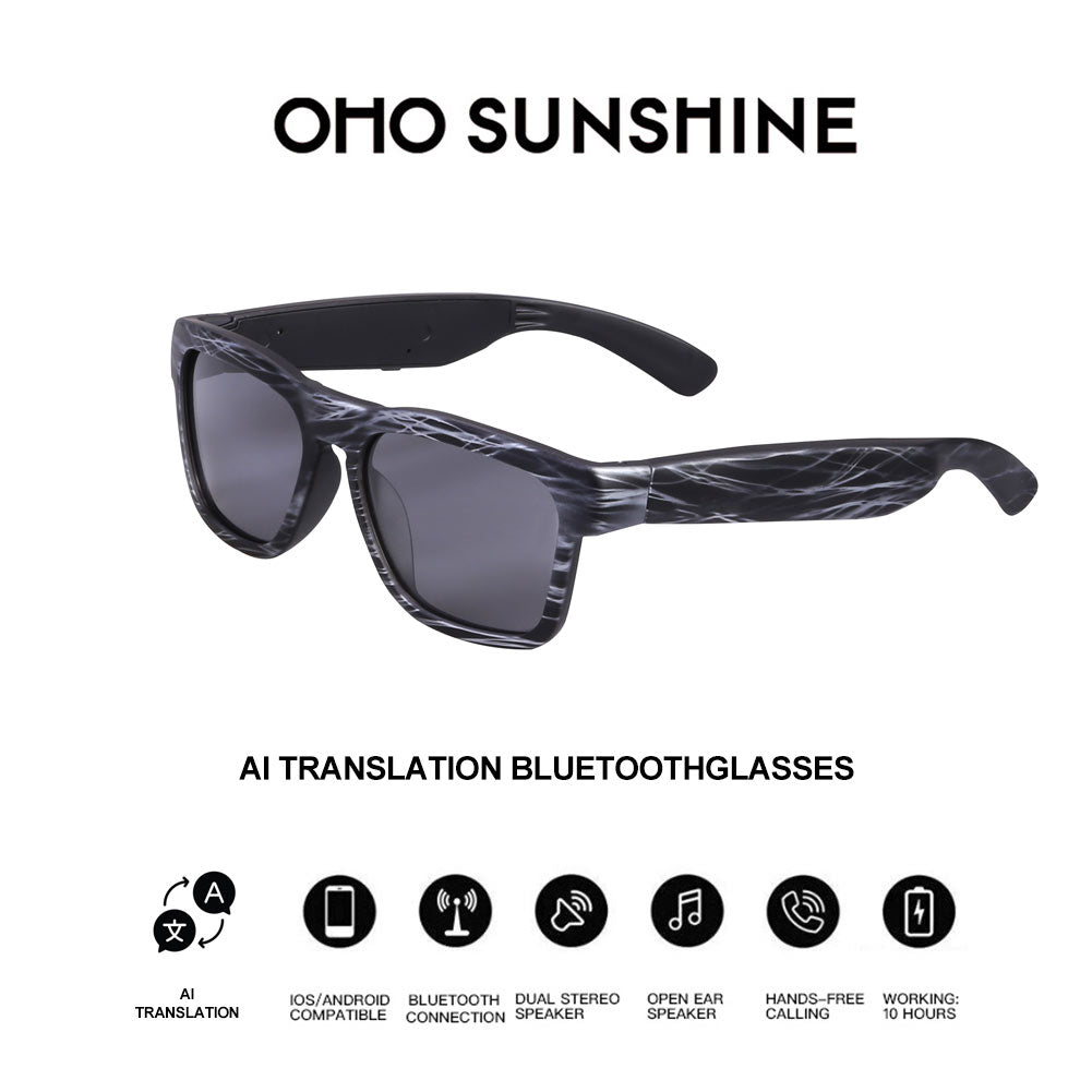 OhO Sunshine Elingo Smart Translation Glasses Integrated with AI Chat Mode Supporting 164 Languages