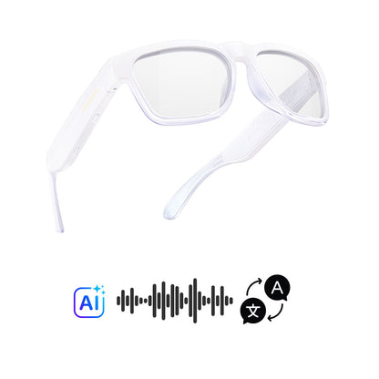 OhO Sunshine Elingo AI Wireless Translator Glasses with Bluetooth Speaker for Instant Voice Translation