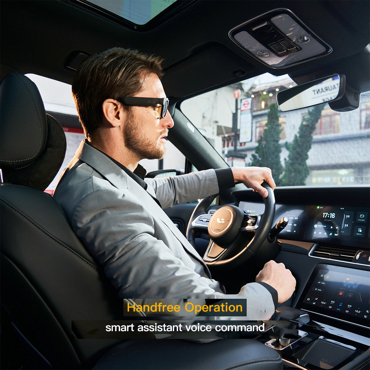 OhO Sunshine Sunblazer Bluetooth Glasses with 32GB/128GB USB Flash Drive & Voice Recorder - Blue Light Blocking & Photochromic Lens