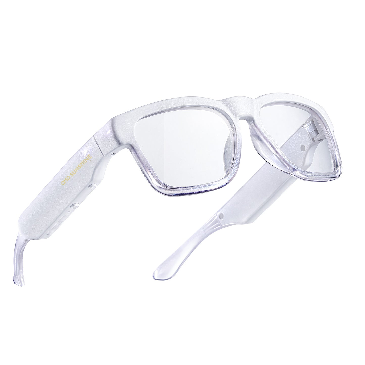 Occhiali intelligenti OhO Sunshine Sunblazer con altoparlante audio Bluetooth e lettore musicale MP3 per uso esterno e interno