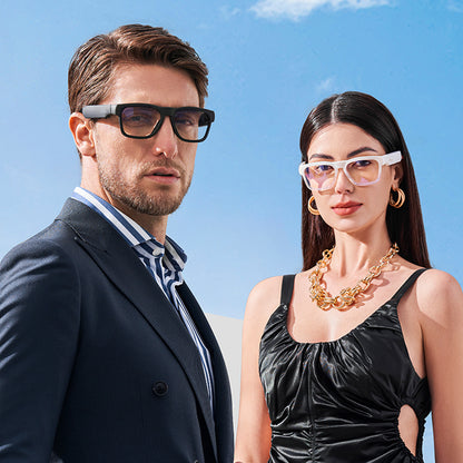 Occhiali intelligenti OhO Sunshine Sunblazer con altoparlante audio Bluetooth e lettore musicale MP3 per uso esterno e interno