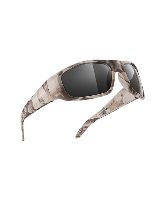 Occhiali intelligenti OhO Sunshine Pulse con altoparlante Bluetooth e audio aperto con montatura mimetica per avventure all'aria aperta