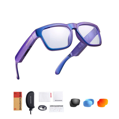 OhO Sunshine Elite Smart Bluetooth Glasses - Blue Light Blocking