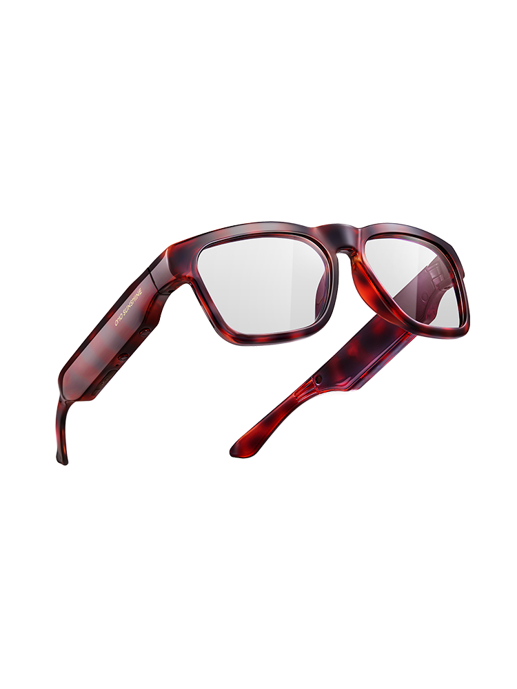 Occhiali intelligenti OhO Sunshine Sunblazer con altoparlante audio Bluetooth e lettore musicale MP3 con memoria da 128 GB