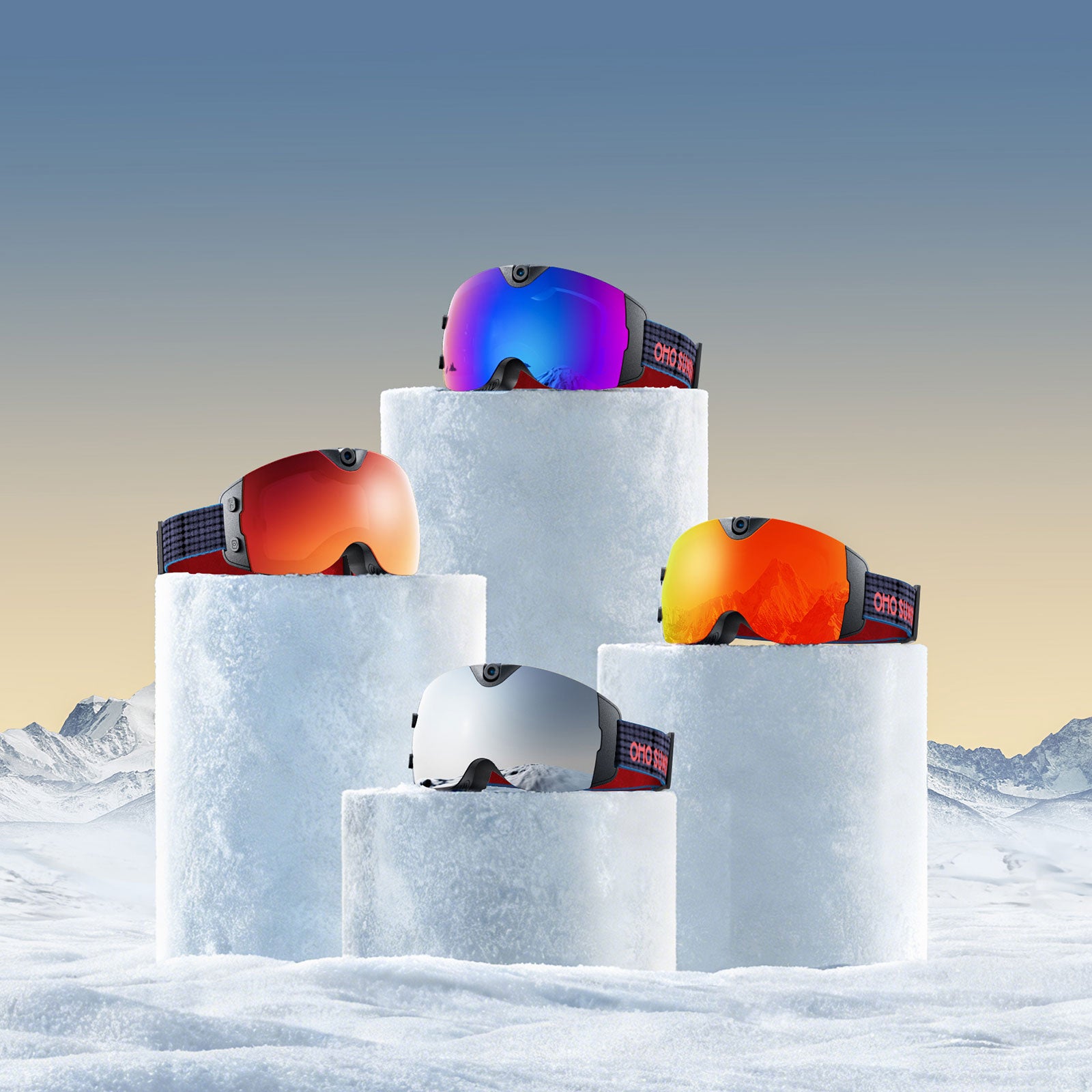 Skyshot Camera Ski Goggle Replacement Lenses | Mirrored
