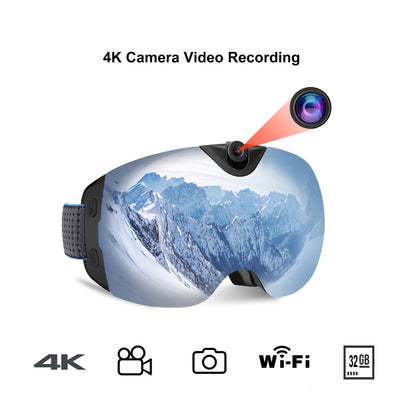 Occhiali da sci intelligenti OhO Sunshine Skyshot con fotocamera - Antiappannamento 4K e 24M