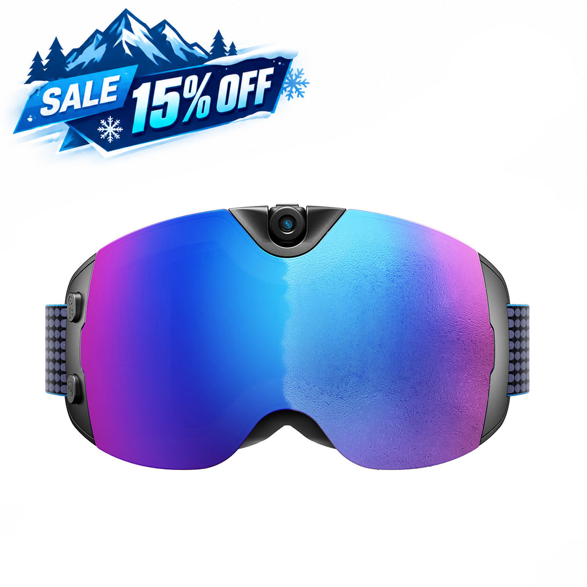 OhO Sunshine Gafas de esquí inteligentes con cámara 4K con WiFi, foto de 24M, antivaho - Skyshot