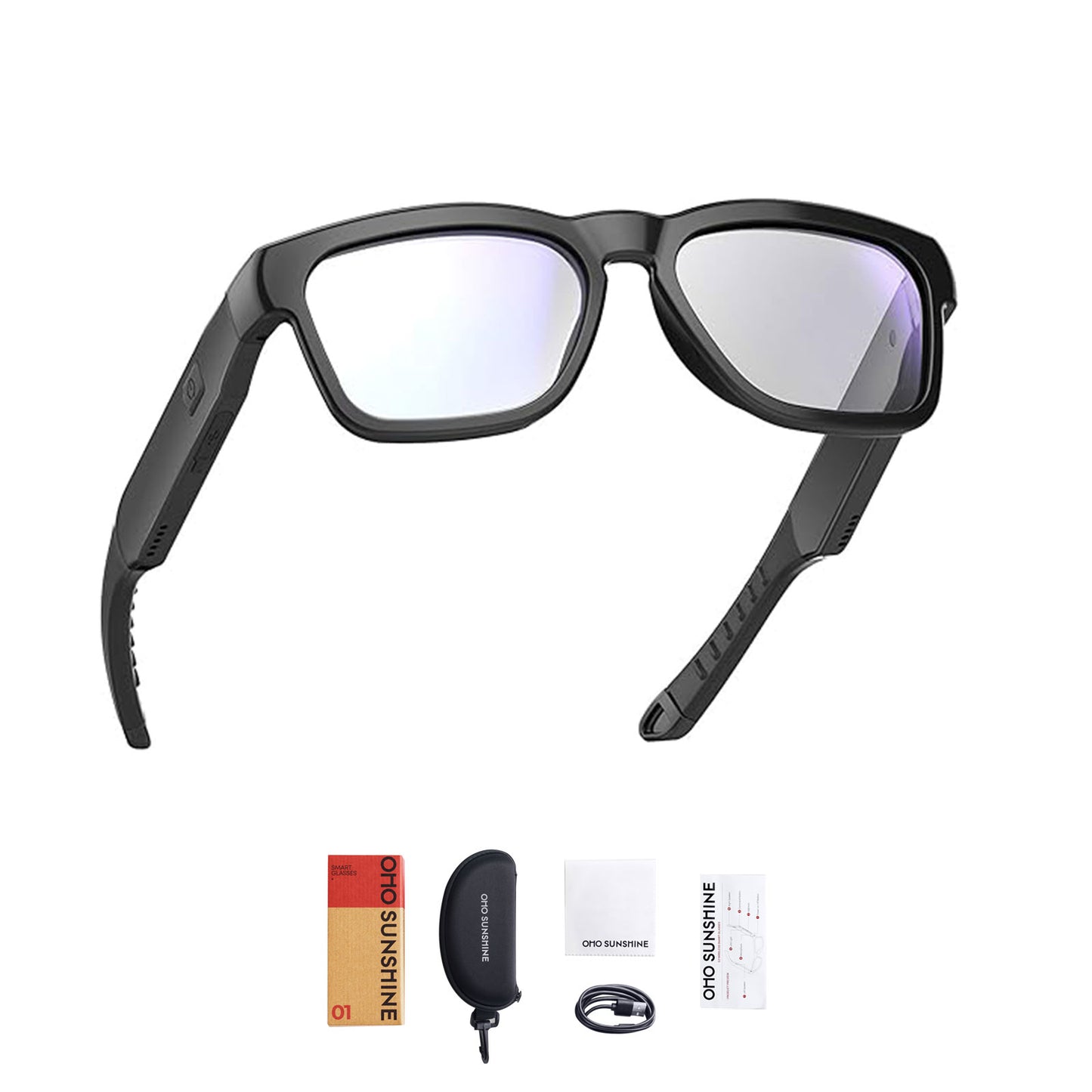 Occhiali intelligenti OhO Sunshine Ease con altoparlante Bluetooth e lenti che bloccano la luce blu