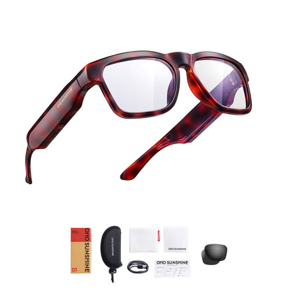 Occhiali intelligenti OhO Sunshine Sunblazer con altoparlante audio Bluetooth e lettore musicale MP3 con memoria da 128 GB