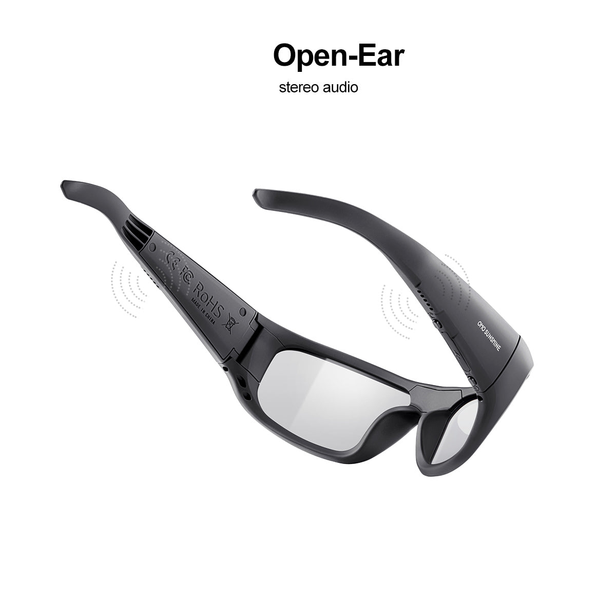 Occhiali intelligenti OhO Sunshine Pulse con altoparlante Bluetooth e lenti fotocromatiche per avventure all'aria aperta