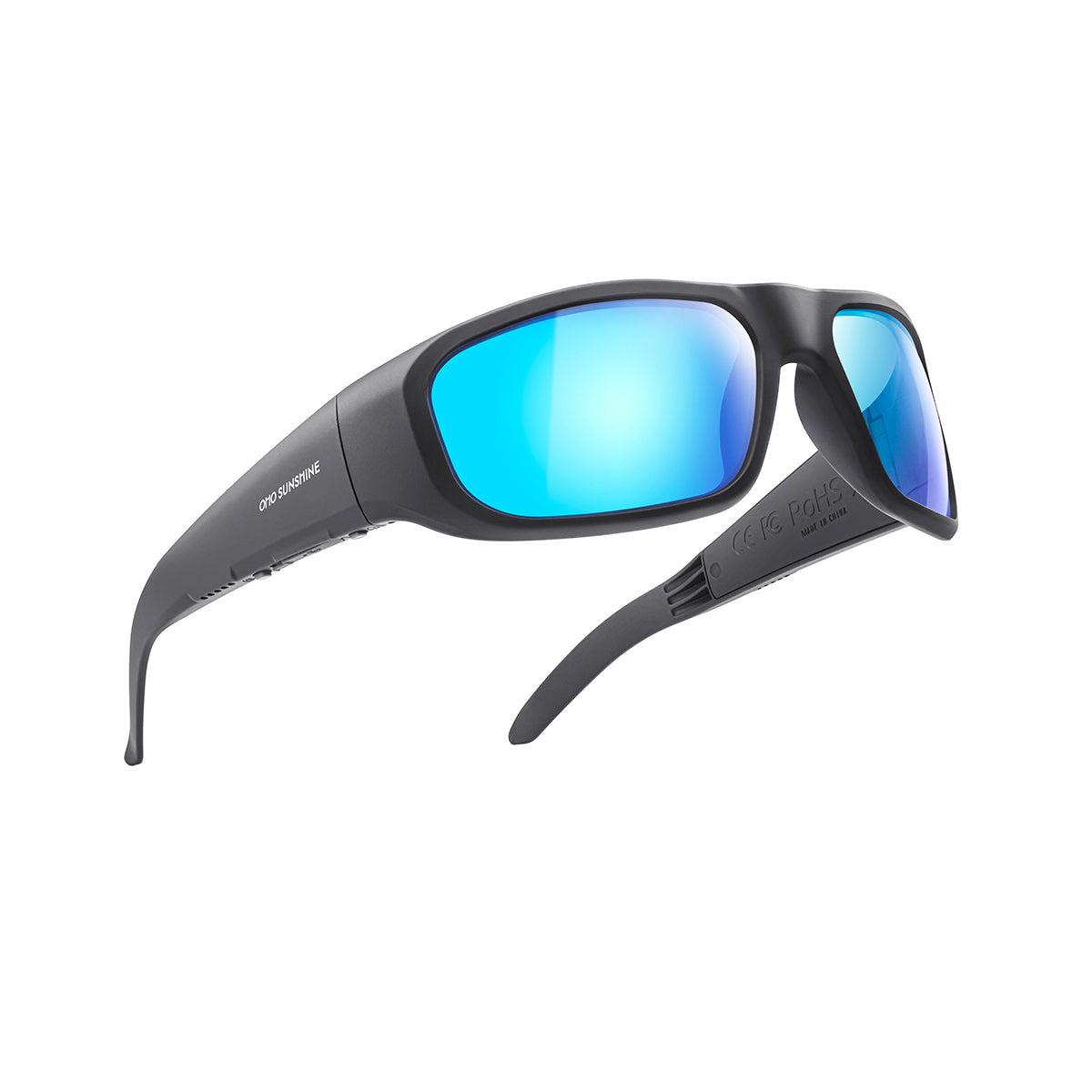 Occhiali intelligenti OhO Sunshine Pulse con altoparlante Bluetooth e audio a orecchio aperto, UV 400 per sport all'aria aperta