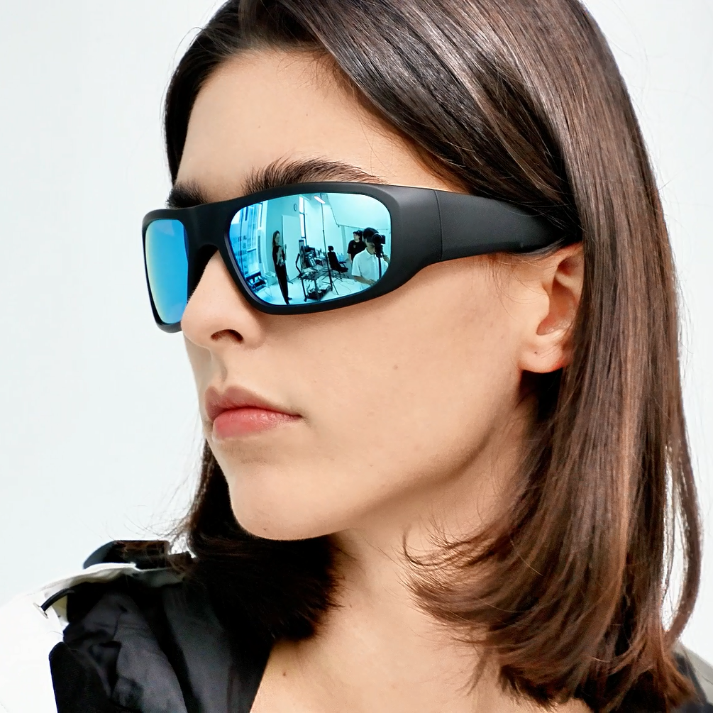 Occhiali intelligenti OhO Sunshine Pulse con altoparlante Bluetooth e audio a orecchio aperto, UV 400 per sport all'aria aperta